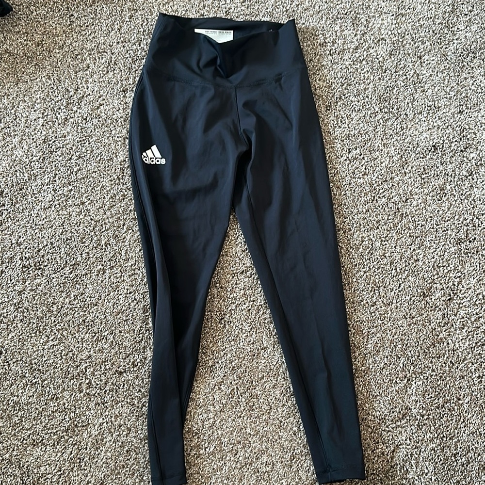 Full length black adidas leggings